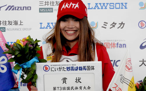 ジャイアントスラローム成年女子B優勝　向川桜子選手